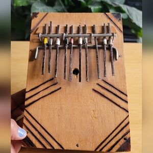Handcrafted Wooden Kalimba with Brown Finish Made in Kenya
